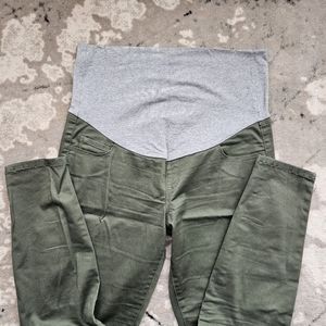 Maternity pants L olive green